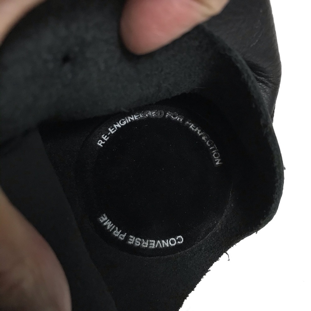 Converse Prime Hi Top Black Leather Sneakers - Picture 7 of 15